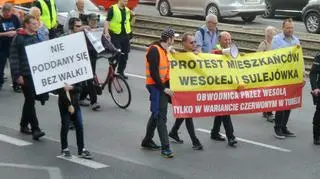 Protest przeciwko obwodnicy