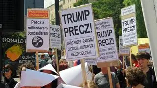 Protest Razem na Miodowej