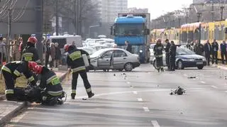 Poważny wypadek na Woli