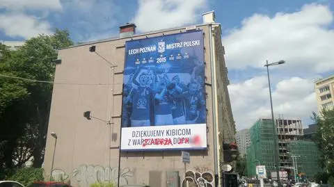 Lech "dziękuje za doping" w Warszawie. Bierze odwet za drwiny Legii