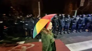 Protest na Mickiewicza 