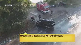 "Zjechał z drogi, uderzył w drzewo i zapalił się"