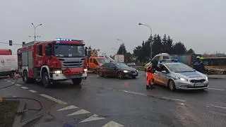 Wypadek z udziałem autokaru