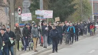 Protest mieszkańców Odolan