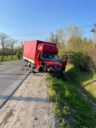 Czołowe zderzenie pod Pułtuskiem