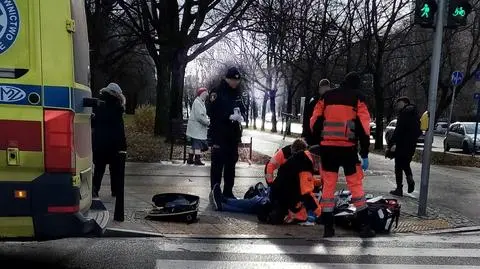 Mężczyzna trafił do szpitala