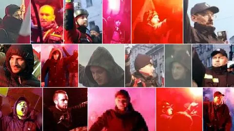 Policja publikuje kolejne wizerunki osób odpalających race