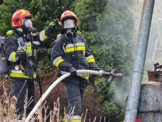 Pożar w miejscowości Mory 