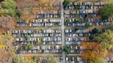 Cmentarz Bródnowski w niedzielę