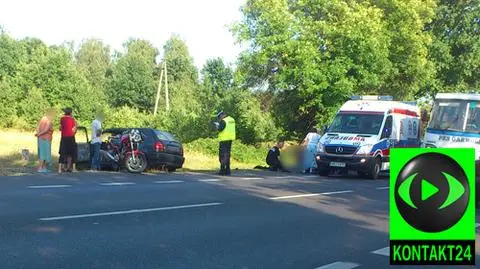 Wyprzedzanie skończyło się wypadkiem. Motocyklista nie żyje