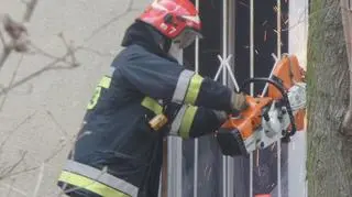 Pożar w mieszkaniu na Obozowej