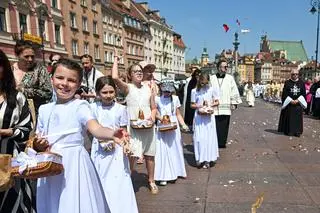 Procesja Bożego Ciała w Warszawie