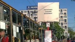 Archiwum: zmiany w czasie remontu torowiska w maju tego roku. fot. TVN Warszawa