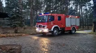 Pożar na strzelnicy 