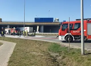 Pożar auta na Połczyńskiej