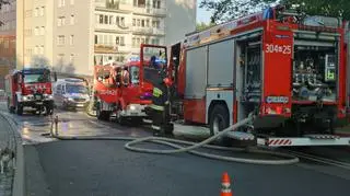 Pożar zabytkowej rotundy w Śródmieściu