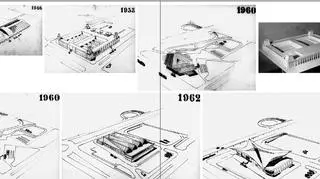 Różne koncepcje Centralnego. Jedna nawiązuje do architektury Pałacu Kultury, inna do pagody