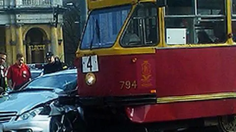 Nie ustąpił pierwszeństwa, zablokował tramwaje
