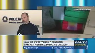 Policja zabezpiecza ujawnione narkotyki