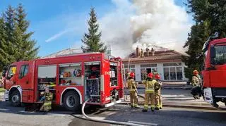 Pożar sali weselnej w Markach