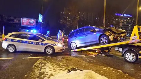 Trzy samochody zderzyły się na Ursynowie 
