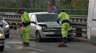 Zderzenie na Trasie Siekierkowskiej