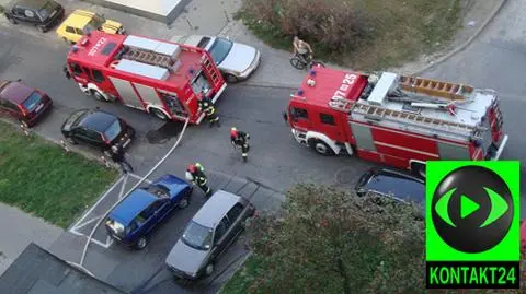 Doszczętnie spłonęło mieszkanie na Jelonkach