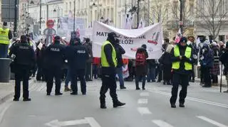 Przemarsz protestujących