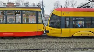 Zderzenie tramwajów na Puławskiej