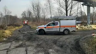 Pożar domu na ulicy Chełmżyńskiej 