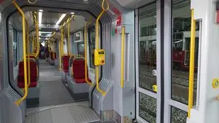 Wnętrze nowego tramwaju Hyundai