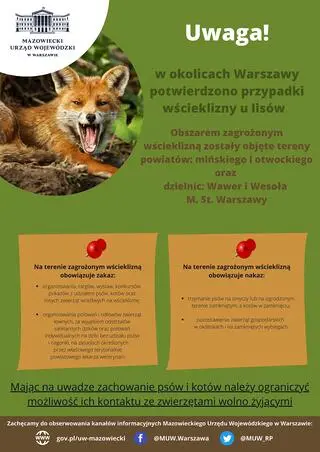 Informacja o wściekliźnie