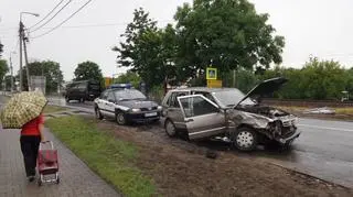 Fiat uno zderzył się z karetką 