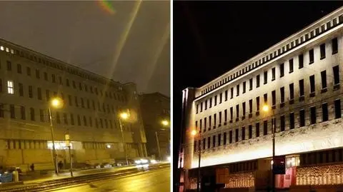 Wiatr i deszcz zgasiły iluminację. "Zawilgocenie na stykach"