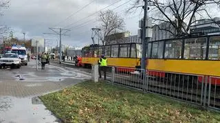 Potrącenie pieszego przez tramwaj 