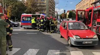 Zderzenie na skrzyżowaniu "Solidarności" i Żelaznej