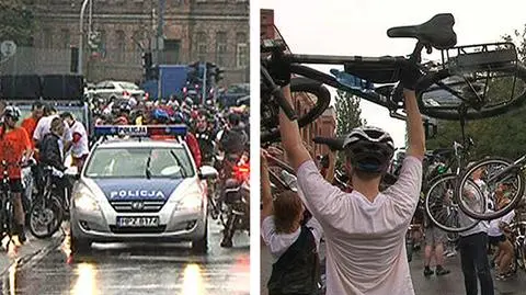 Pogoda nie dopisała, rowerzyści tak