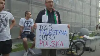 Pikiety przed ambasadą Izraela