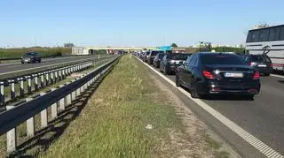 Wypadek na autostradzie A2