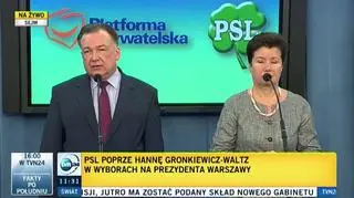 Marszałek Struzik o łuku triumfalnym 