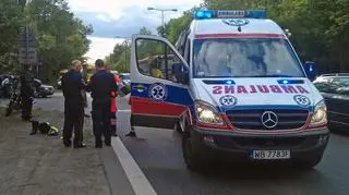 Motocyklista ranny po wypadku na Czecha