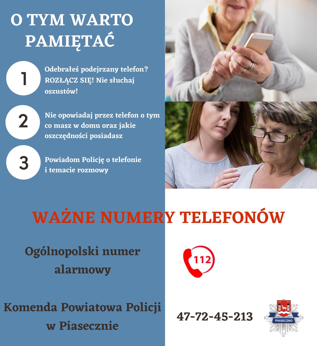 Odebrałeś podejrzany telefon? Policja przestrzega przed oszustami 