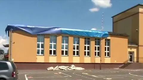 Wiatr zerwał dach sali gimnastycznej. Lokal wyborczy trzeba było przenieść