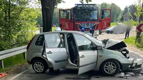 Śmiertelny wypadek na DW 390. Nie żyje 91-letnia kobieta