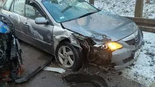 Wypadek podczas policyjnego pościgu