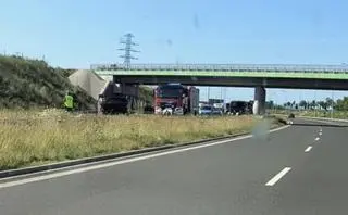 Zderzenie na drodze S3 w okolicach Jawora (woj. dolnośląskie)