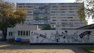 Mural równości na budynku przy ulicy Gajowickiej