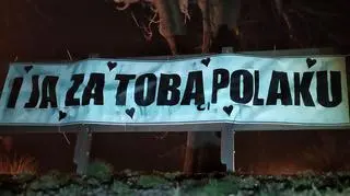 Baner przygotowany przez Czechów