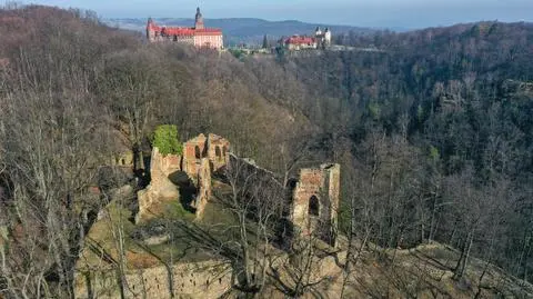 Dwa zamki: Stary Książ i Książ 
