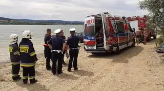 Ranna kobieta została przewieziona do szpitala